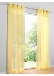 HEINE HOME Gardine Ösen 1 Stk. tlg. in gelb