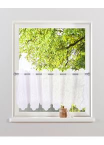 Home Affaire Scheibengardine »Maarle« Durchzuglöcher 1 Stk. tlg. in weiß