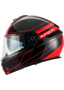 Apex MT300 Sydney, Flip up hjelm , farve: sort/rød , størrelse: XXL