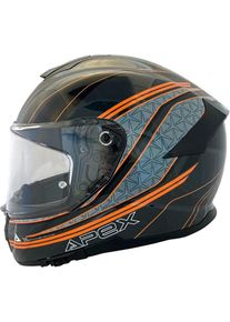 Apex FT300 Vienna, full face helmet , color: Black/Grey/Orange , size: XXL