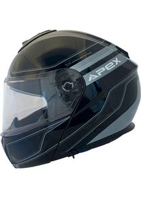 Apex MT300 Sydney, capacete flip up , cor: Preto/Cinzento , tamanho: XS