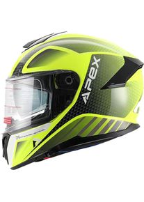 Apex FT300 New York, capacete integral , cor: Amarelo Néon/Preto , tamanho: XXL