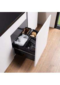 evineo m60 Poubelle avec système de tiroir et couvercle,, EV1059,