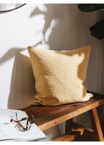 Carmo Jaune 45x45 cm - Tapis poil court design moderne pour salon