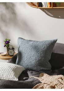 benuta Pop Tyynynp&auml;&auml;llinen Cloe Sininen/Harmaa 45x45 cm Relief