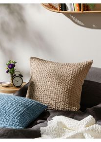 Cloe Beige 45x45 cm - Tapis poil court design moderne pour salon