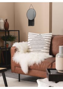 Bo Ivoire 45x45 cm - Tapis poil court design moderne pour salon