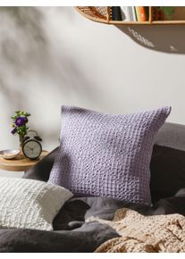 benuta Pop Tyynynp&auml;&auml;llinen Cloe Violetti 45x45 cm Relief