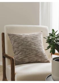 Nadia Marron 45x45 cm - Tapis poil court design moderne pour salon