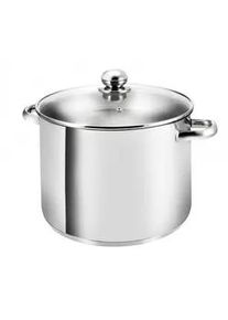 Kopf Kochtopf Gigant, Edelstahl, Induktion, 12,5 Liter, Ø 28 cm, Höhe 21 cm , Edelstahlfarben , Metall , Rund , breiter Schüttrand , Kochen, Töpfe, Kochtöpfe