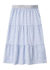 name it, Piger, Nederdel, Lyseblå / Sølvgrå / Hvid, Størrelse 140