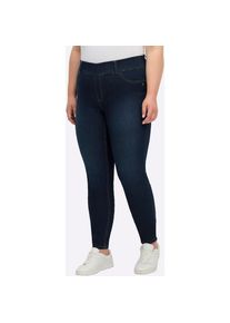 sheego , Bequeme Jeans 1 Stk. tlg. , blue-used , Normalgrößen , 44 -Normalgrößen , 44