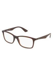Ray-Ban RX7047 Brille Herren | Fassung: Vollrand, Eckig, Braun Transparent