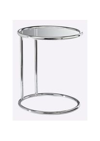 HEINE HOME , Beistelltisch 1 Stk. tlg. , chromfarben-glas