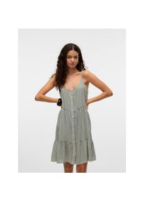 Véro Moda Vero Moda , Trägerkleid »VMBUMPY SHORT SINGLET DRESS WVN GA NOOS« Sommerkleid , Laurel Wreath Stripes:Snow White , N-Gr , XS -N-Gr , XS , Kurzes...