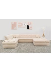 DOMO collection, Wohnlandschaft &raquo;Moric U-Form, auch in Cord, Breite 353cm, viel Platz&laquo; im XXL-Format, wahlweise mit Bettfunktion und 