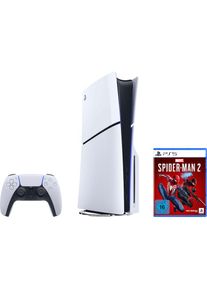 Playstation 5, Konsolen-Set &raquo;Disk Edition (Slim) + MARVEL&rsquo;S SPIDER-MAN 2&laquo; 1.000 GB, wei&szlig;/schwarz,
