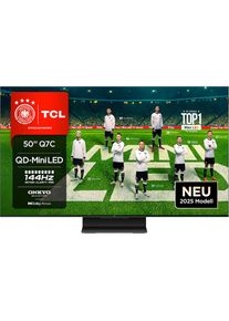TCL, Mini-LED-Fernseher &raquo;50Q7CX1&laquo; 126 cm/50 Dolby Atmos, Dolby Vision, Smart TV, Apple TV, 4K HDR, schwarz, 144Hz NATIVE DISPLAY: Genie&szlig;e schnelle 
