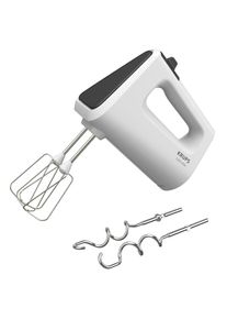 Krups , Handmixer »3 Mix 4000« 450 W Turbo- und Auswurf-Funktion, inkl. 2 Rührbesen und 2 Knethaken, GN4001 , weiß/grau