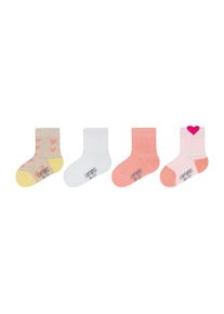 Camano , Socken »ca-soft« 4 Stk. tlg. mit elastischem Bund , pink dogwood , 19 (22) , 19 (22) , Socken von Camano