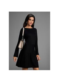 Laura Scott, Damen, Strickkleid Ohne Taschen in ausgestellter Mini-Form mit Zierkn&ouml;pfen - NEUE KOLLEKTION, schwarz, N-Gr, 34 -N-Gr, schwarz, 