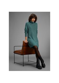 Laura Scott, Damen, Strickkleid Ohne Tasche Ohne Taschen aus Grobstrick mit Rollkragen - NEUE KOLLEKTION, petrol-melange, N-Gr, 36 -N-Gr, petrol-