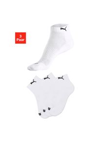 Puma , Kurzsocken 3 Paar tlg. mit Frotteesole , 3x weiß , 35-38 , 35-38 , Damensocken von Puma
