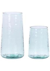 Beliani Dekovase Glas transparent Kulche , Transparent , Mode , 25 cm , Dekoration, Vasen, Glasvasen