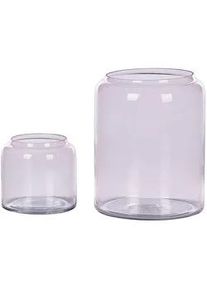 Beliani Dekovase Glas rosa Rasam , Rosa , Mode , 20 cm , Dekoration, Vasen, Glasvasen