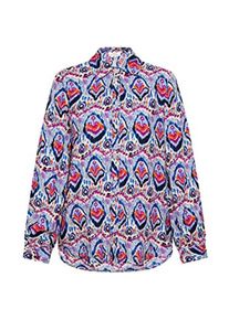 Sidona, Blusen, Kolorierte Hemdbluse mit ethnischem Print, Hemdkragen und Knopfleiste, (S)