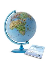 Tecnodidattica, Globus, Mappamondo Safari - 25Cm - Base Azzurra (25 cm)