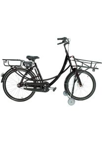 Transportfiets B01 eDrive, met terugtraprem, zwart, met 7 versnellingen