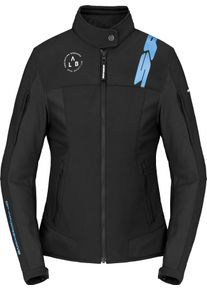 Spidi Corsa Tex, textile jacket women , color: Black/Light Blue , size: XXL