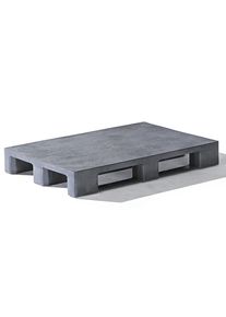 ratioform EURO-pallet van kunststof, zonder rand, laadvlak gesloten, antracietkleurig, vanaf 10 st.