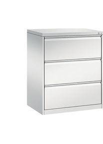 C+P Kaartsysteemkast ACURADO, 2 rijen, 3 laden, lichtgrijs