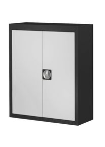 Mauser Armario-almac&eacute;n, sin cajas visualizables, H x A x P 820 x 680 x 280 mm, bicolor, cuerpo negro, puertas en gris