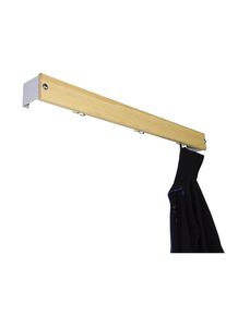 Garderobenleiste, Kiefernholz, L&auml;nge 1015 mm, Distanzst&uuml;ck lichtgrau