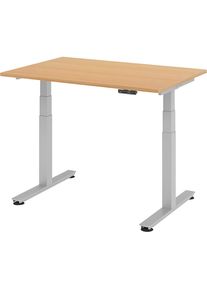 Scrivania per lavorare in piedi, con regolazione elettrica dell'altezza - kaiserkraft