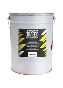 Ampere Verf voor wegmarkering, emmer van 25 kg, wit