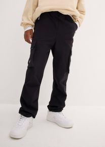 Stretchig softshellbyxa med vattenavvisande yta - svart - storlek 164/170 - bonprix