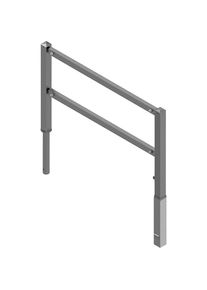 Schake Slagboom, draaibaar, met boom boven en kniestang, thermisch verzinkt, breedte 1500 mm