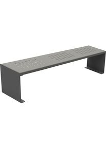 PROCITY Zitbank KUBE van staal, totale diepte 450 mm, antracietgrijs