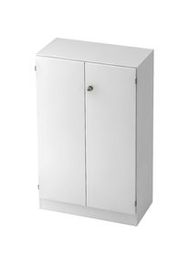 Dossierkast, 2 legborden, h x b x d = 1270 x 800 x 420 mm, wit