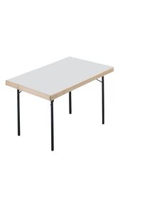 Inklapbare tafel, 4 voetsframe, 1200 x 800 mm, onderstel antraciet, tafelblad lichtgrijs
