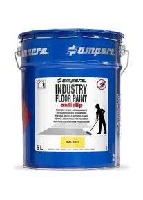 Ampere Vloermarkeringsverf Industry Floor Paint antislip , inhoud 5 l, geel