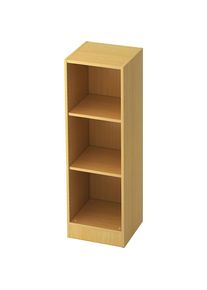 Estantería de oficina, 2 baldas, anchura 406 mm, decoración de haya