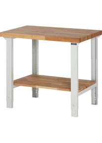 eurokraft pro Werkbank, bouwdoossysteem serie 7000, 1 legbord, b x d = 1000 x 700 mm