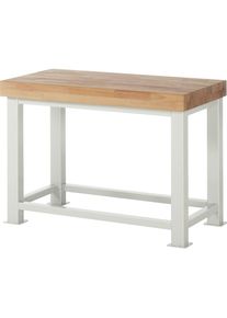 Schwerlast-Werkbank, Plattenstärke 100 mm, BxT 1250 x 700 mm Rau