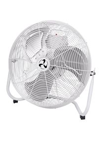 Vloerventilator IP44, met draaggreep, wit