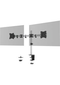 Durable Beeldschermhouder SELECT, voor 2 beeldschermen, zilverkleurig